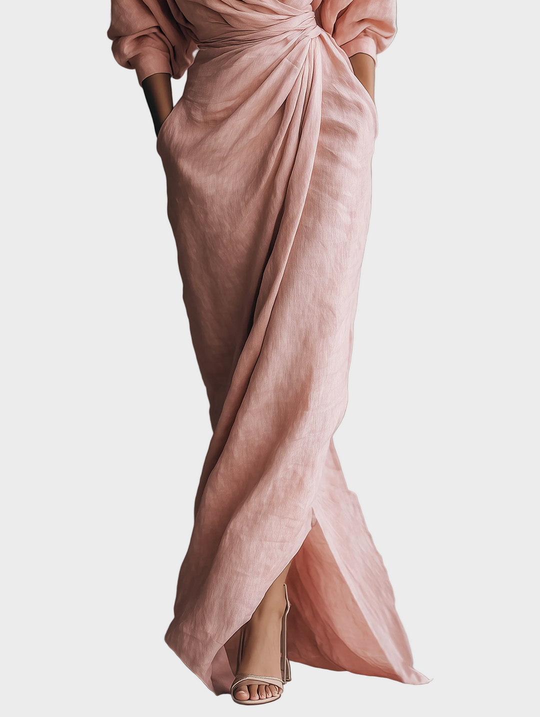 Alessia | Abito maxi in lino