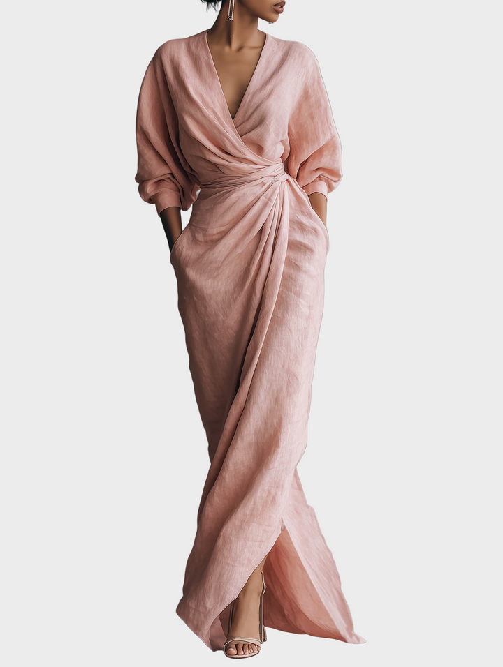 Alessia | Abito maxi in lino