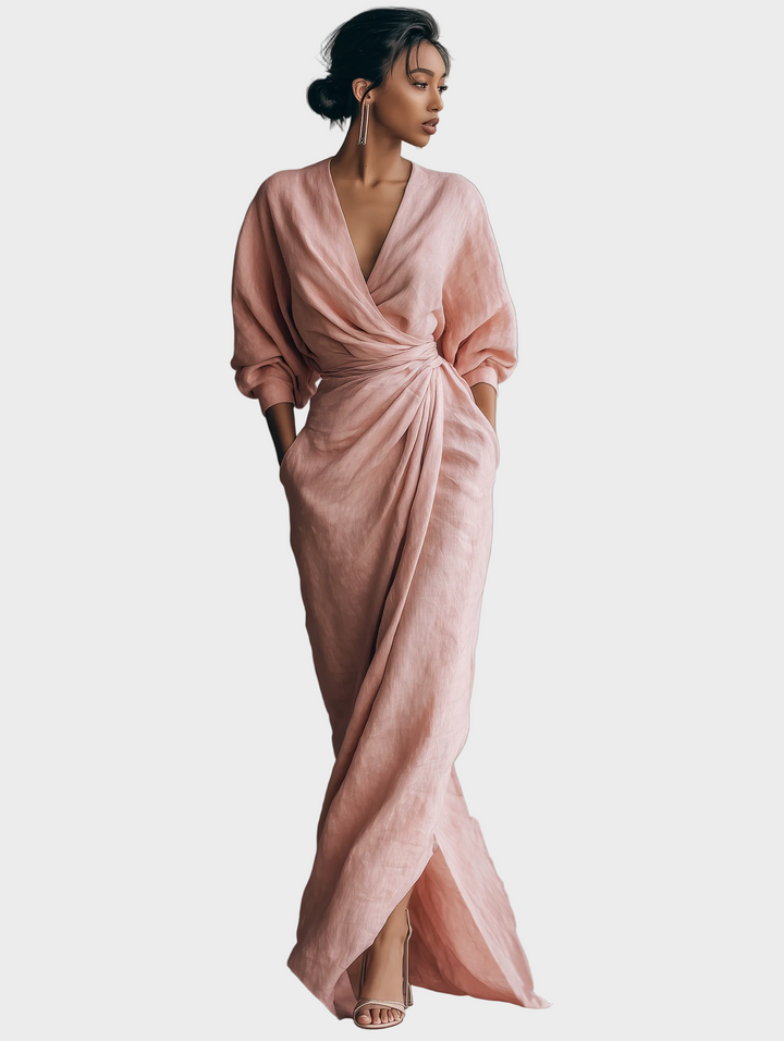 Alessia | Abito maxi in lino
