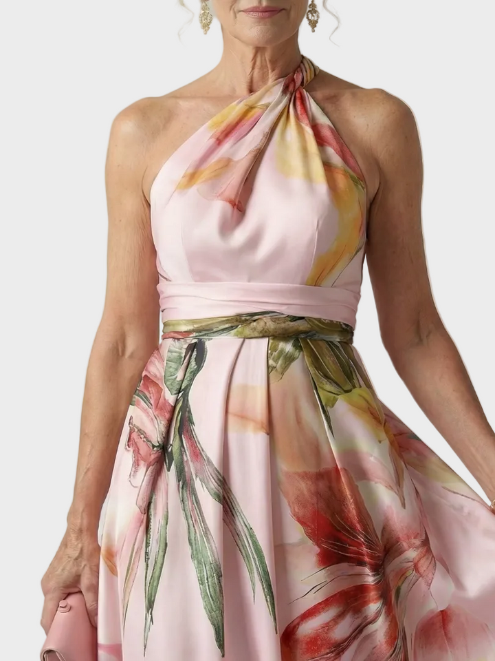 Emilia | Abito maxi a fiori