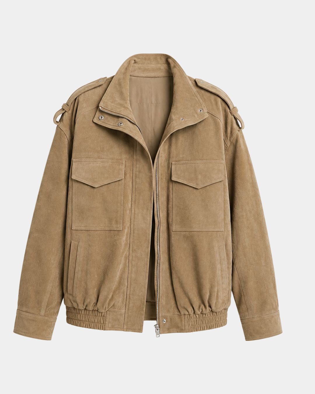 Retro-tyylinen bomber-takki vetoketjulla