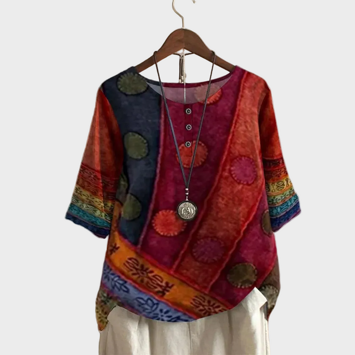 Valerie | Top boho colorato