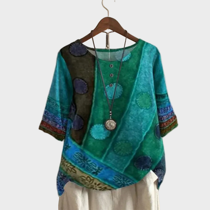 Valerie | Top boho colorato