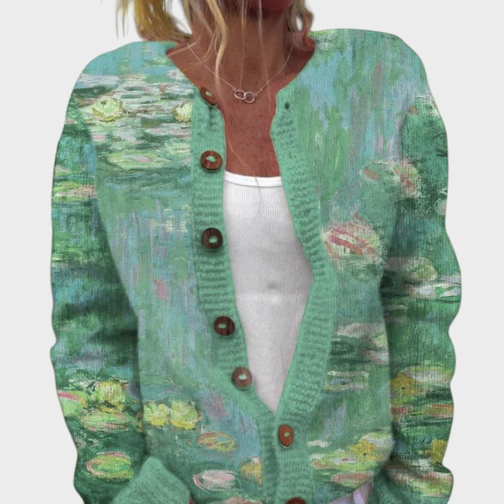 Ana | Cardigan floreale autunnale
