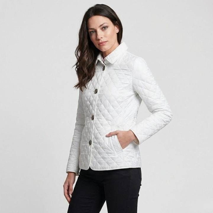 Kevyt vuorattu takki puuvillasekoitteesta, slim fit