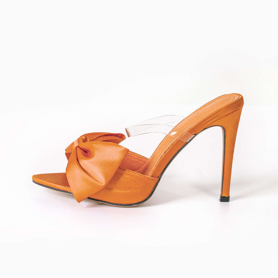 Slingback-korkokengät rusetilla