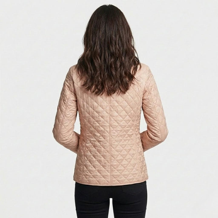 Kevyt vuorattu takki puuvillasekoitteesta, slim fit