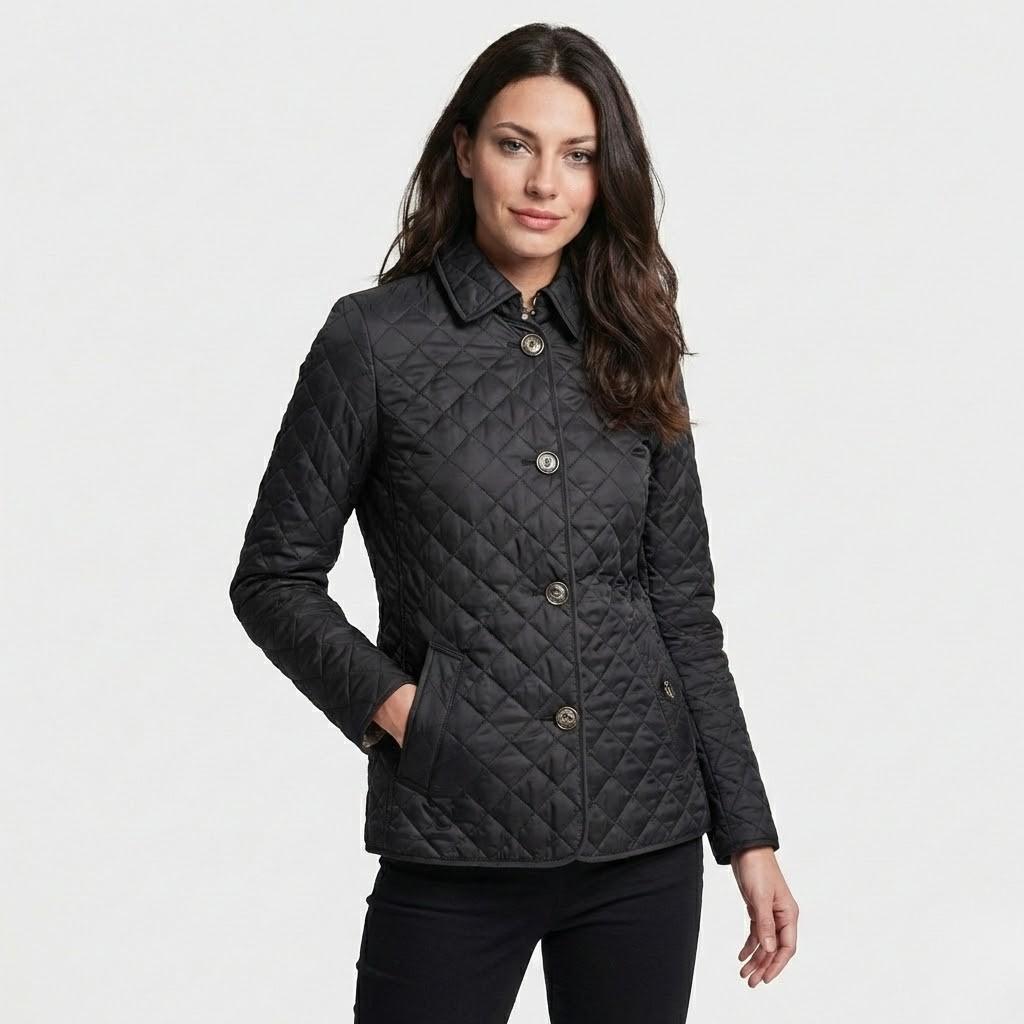 Kevyt vuorattu takki puuvillasekoitteesta, slim fit