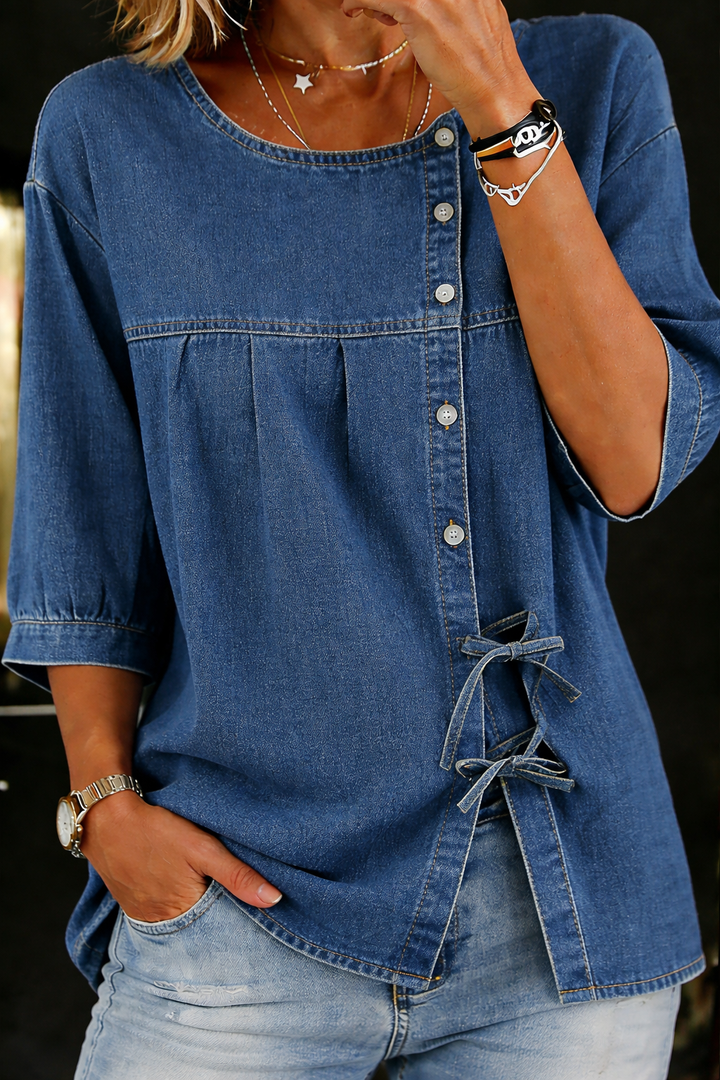 Weronika | Blusa in denim