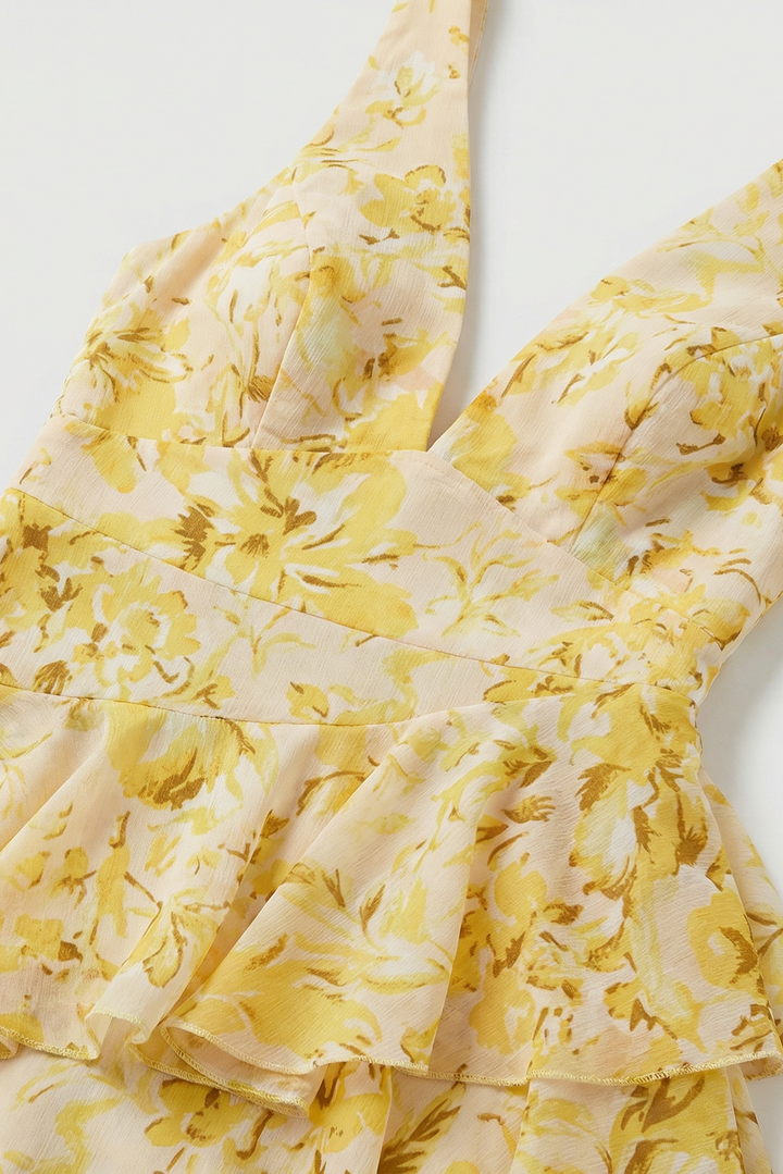 Flóra | Ilmaa kevyt maxi-mekko kukkakuviolla