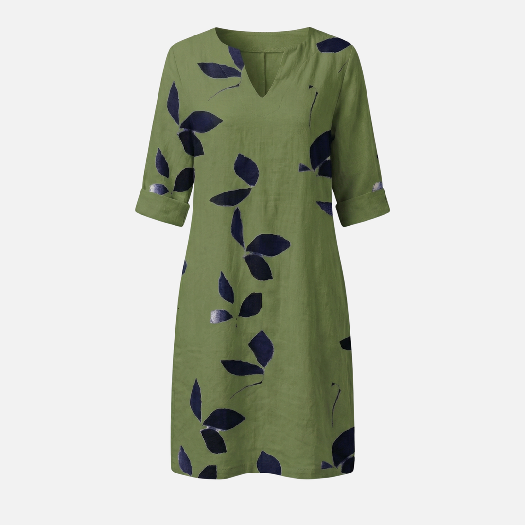 Petronela | Midi mekko lehtikuviolla