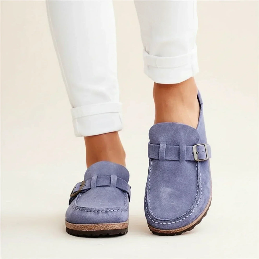 Mukavat avokärkiset slip-on kengät
