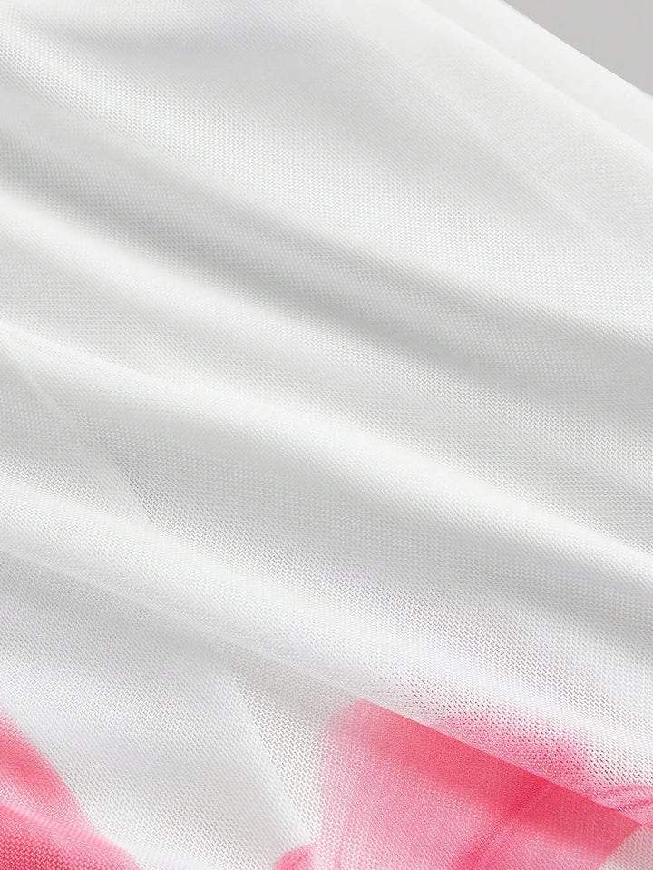 Magda | Muotoilevat mekko neliömäisellä kaula-aukolla ja kukkakuviolla