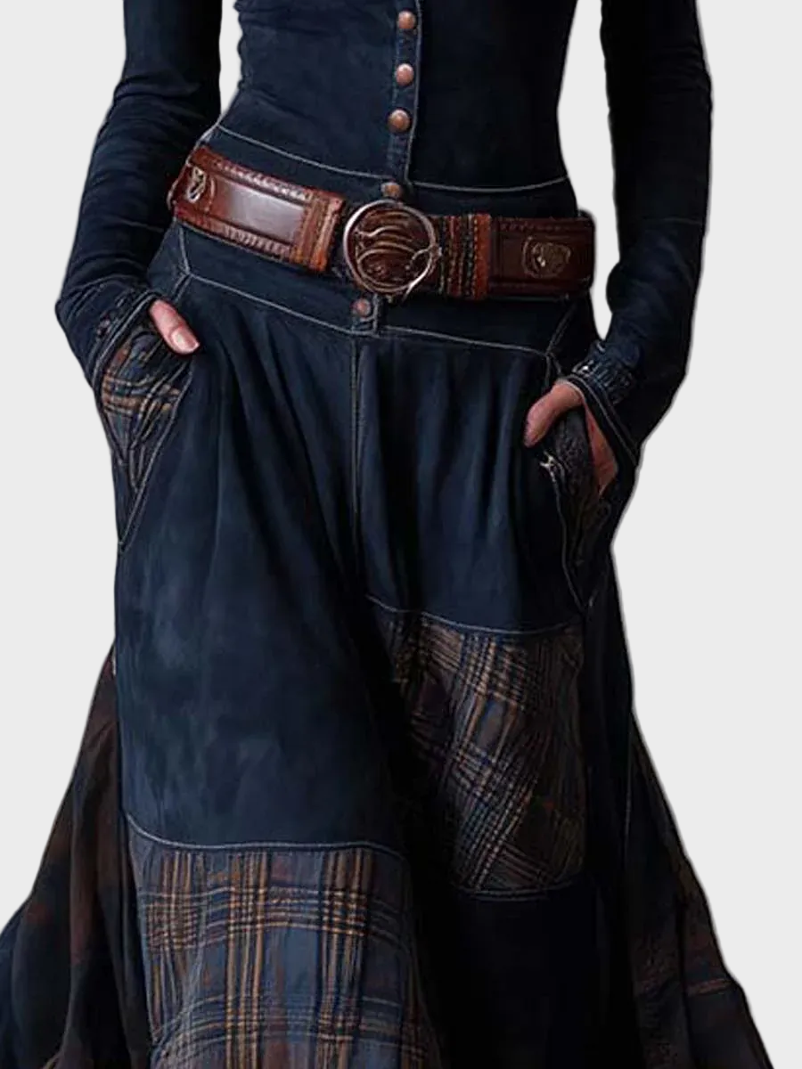 Helena | Abito maxi in velluto