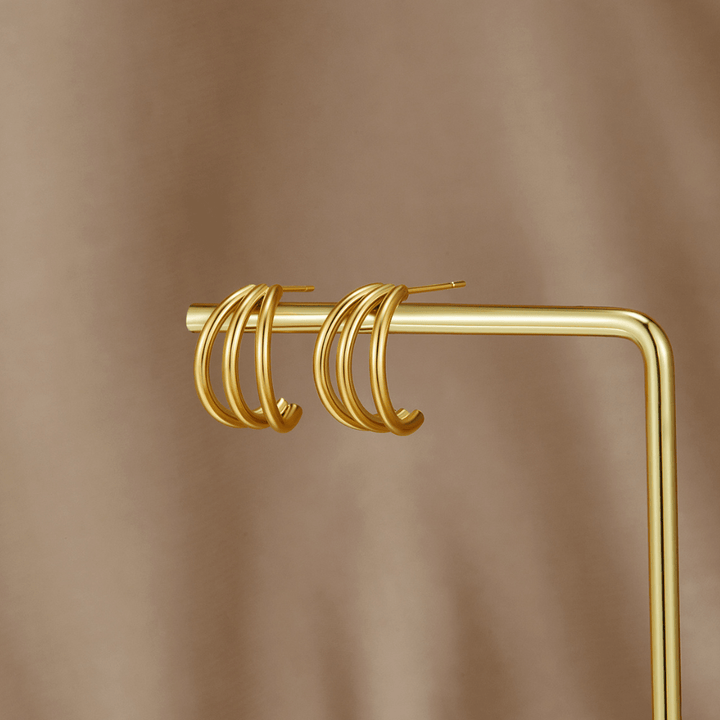 Anaya Trojiteet kultaiset renkaat korvakorut