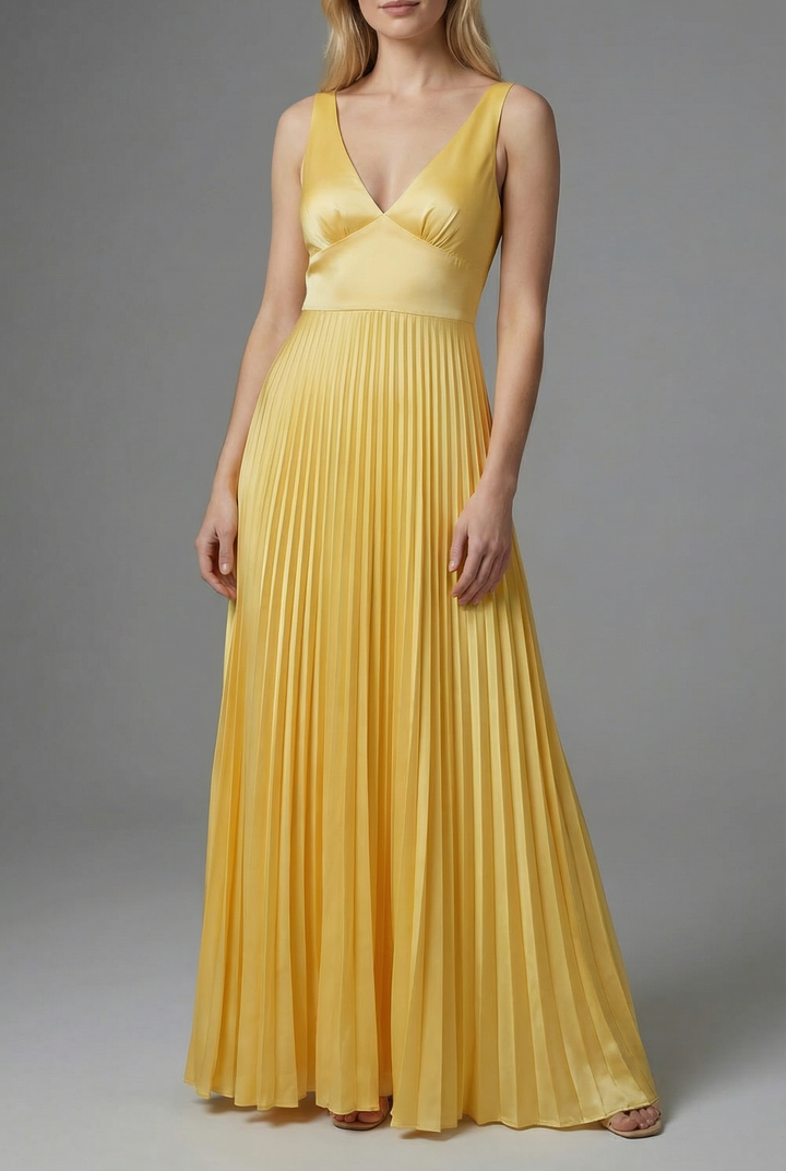 Brigita | Kelta pleated maxi-mekko