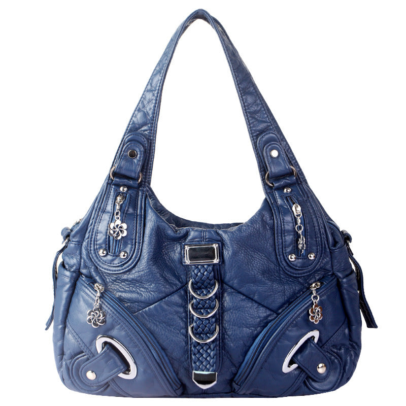 Klassinen sileä crossbody-laukku