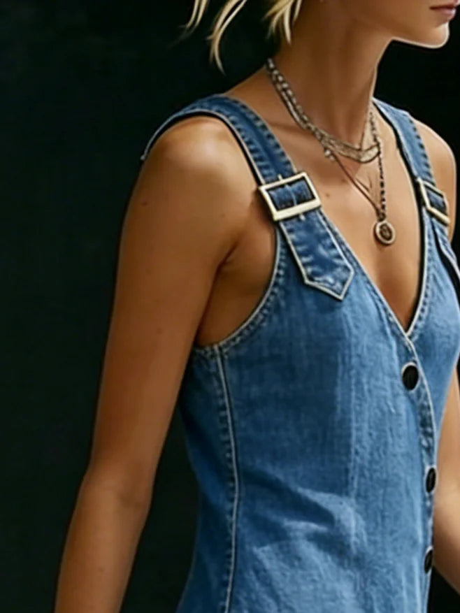 Anna | Vestito lungo in jeans