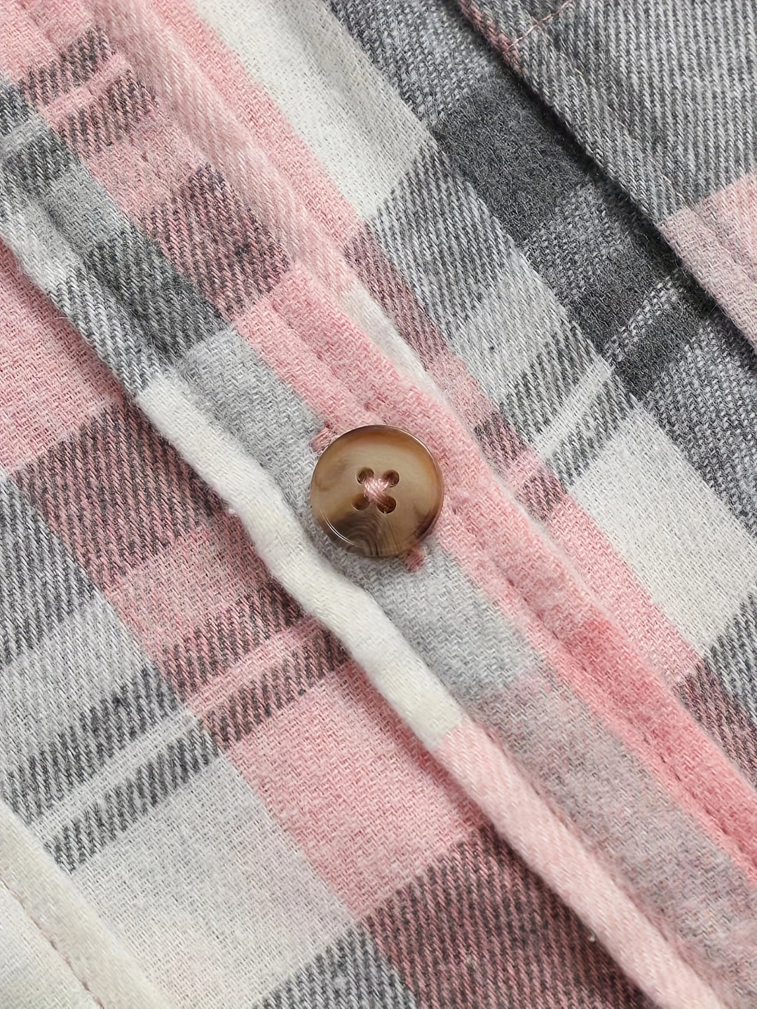 Drahomila | Pitkä puuvillainen ruudullinen paita napilla
