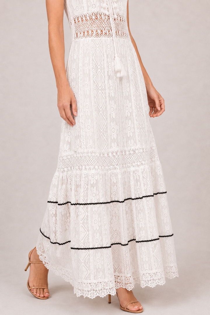 Milica | Boho-maksimekko V-pääntiellä