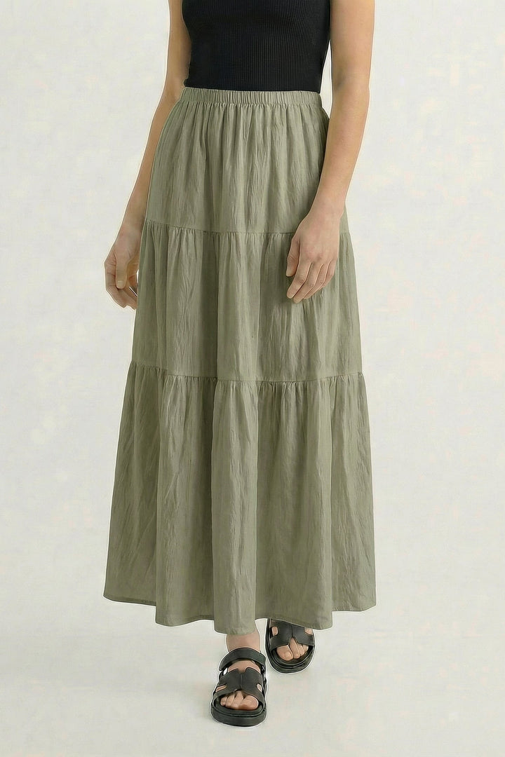 Yksinkertainen mukava maxi-hame