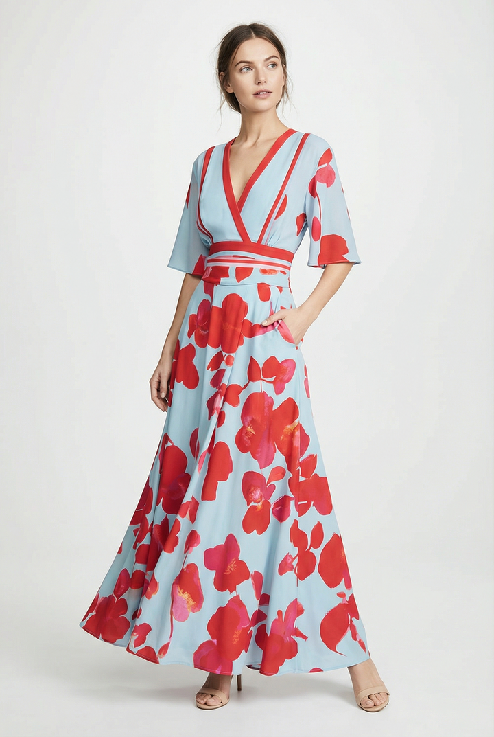 Laurina | Maxi mekko nauhoilla