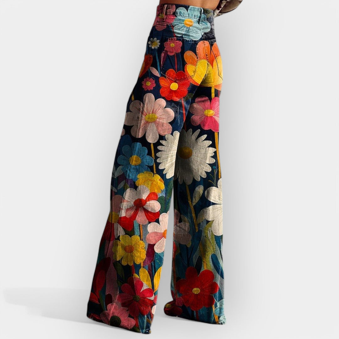 Laura | Pantaloni floreali