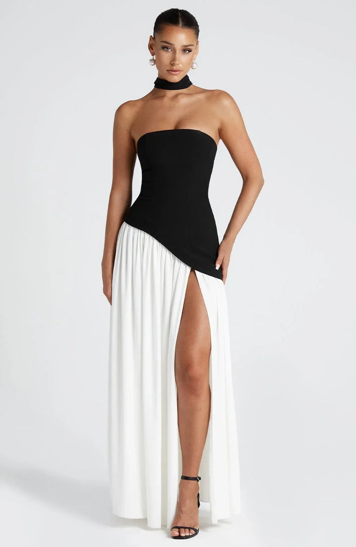 Regina | Maxi mekko halkiolla