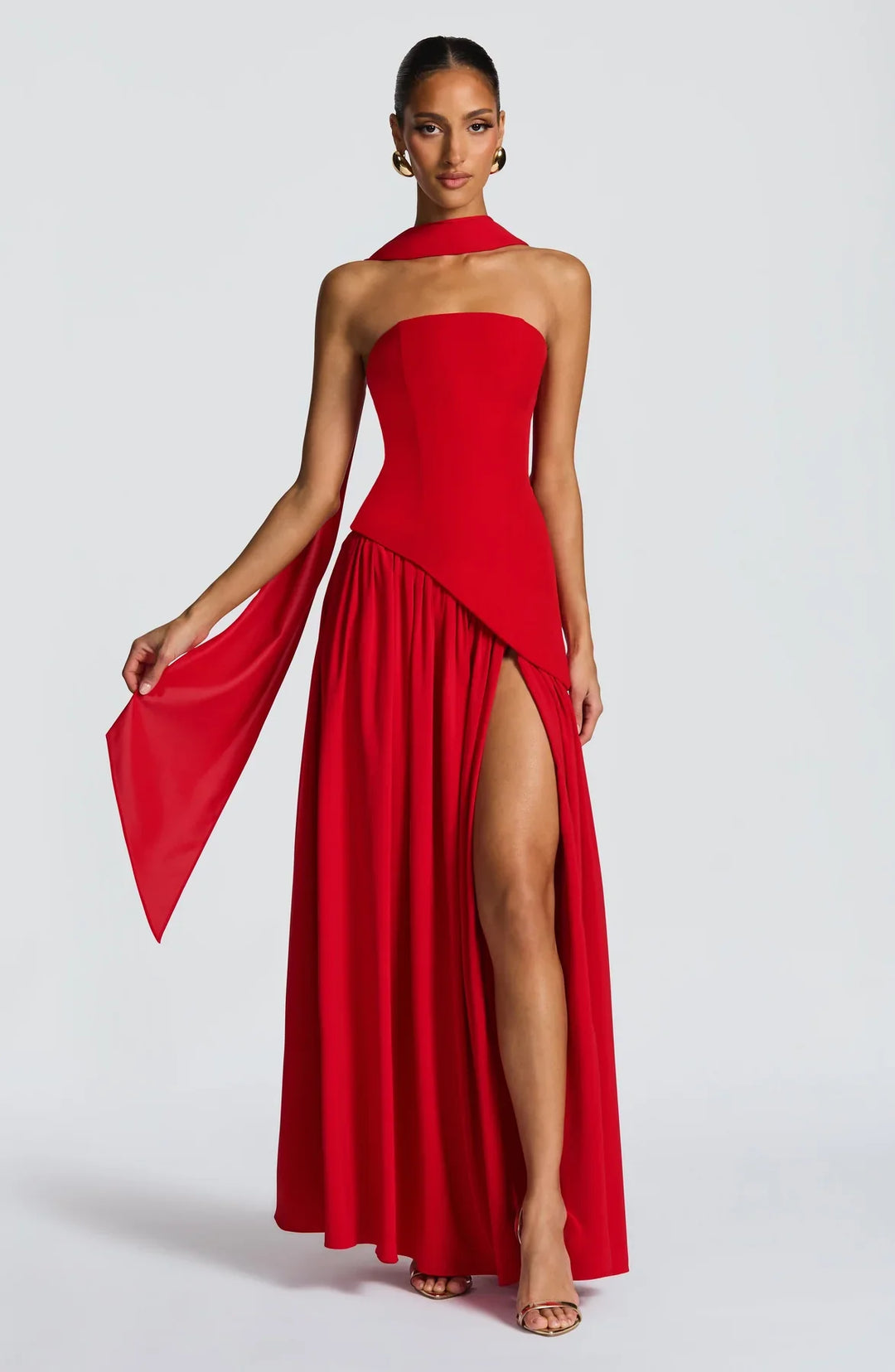 Regina | Maxi mekko halkiolla