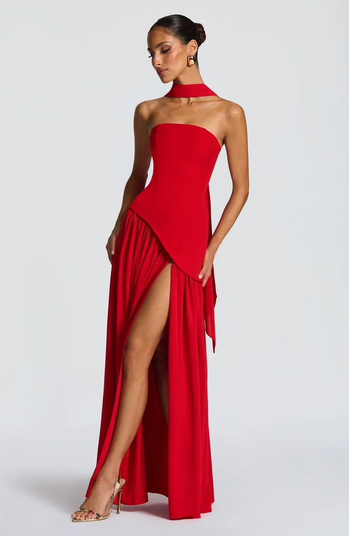 Regina | Maxi mekko halkiolla