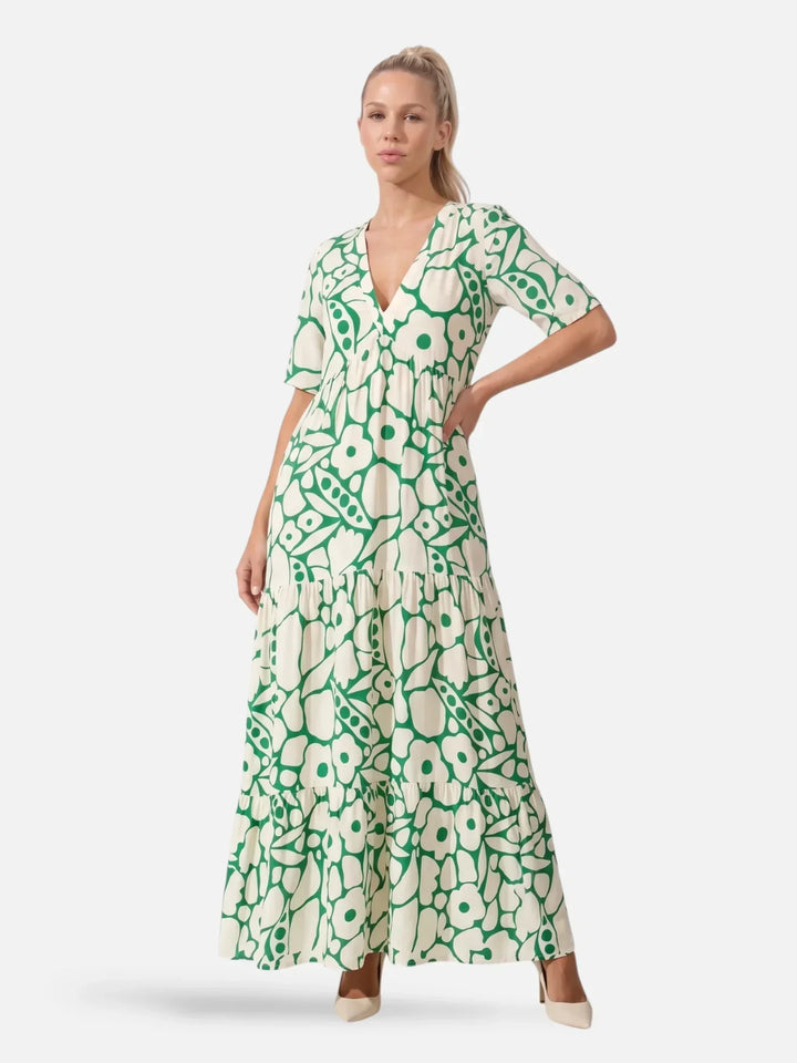 Henrieta | Kukka-kerroksinen maxi-mekko