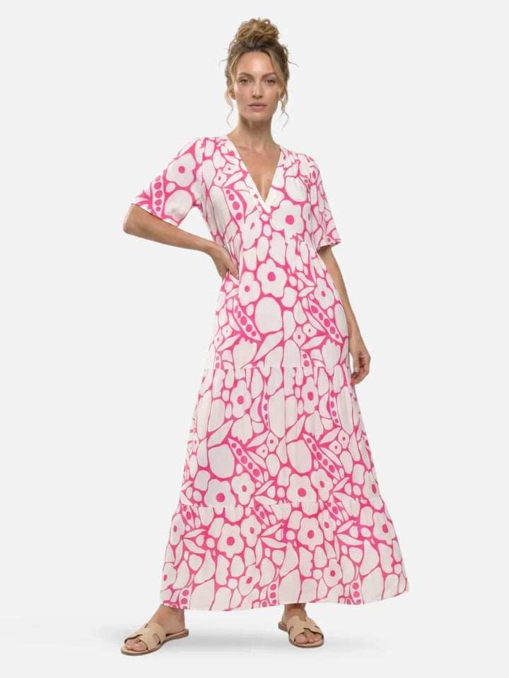 Henrieta | Kukka-kerroksinen maxi-mekko