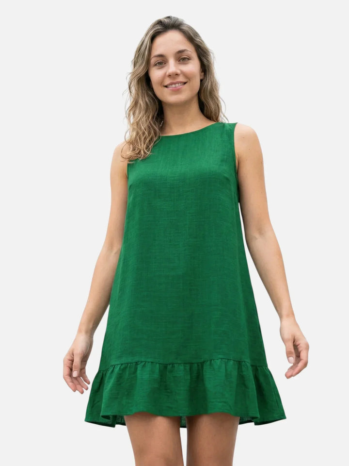 Pravoslava | Vapaa mini mekko röyhelöreunalla