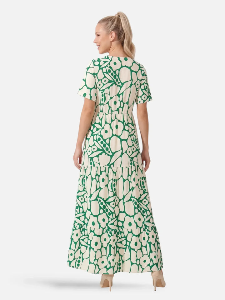 Henrieta | Kukka-kerroksinen maxi-mekko