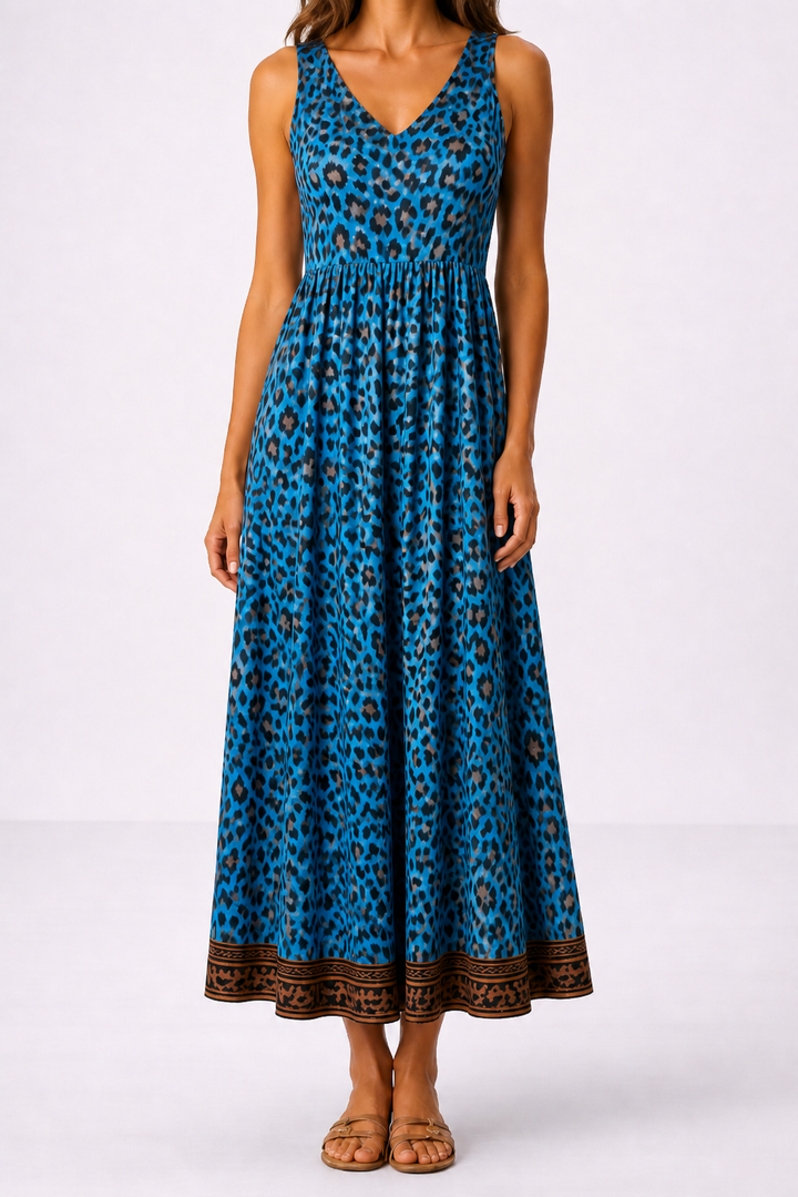 Milena | Midi mekko leopardikuosisena