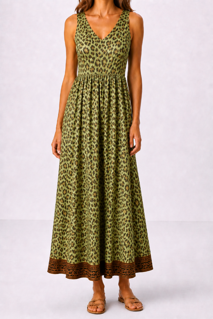 Milena | Midi mekko leopardikuosisena