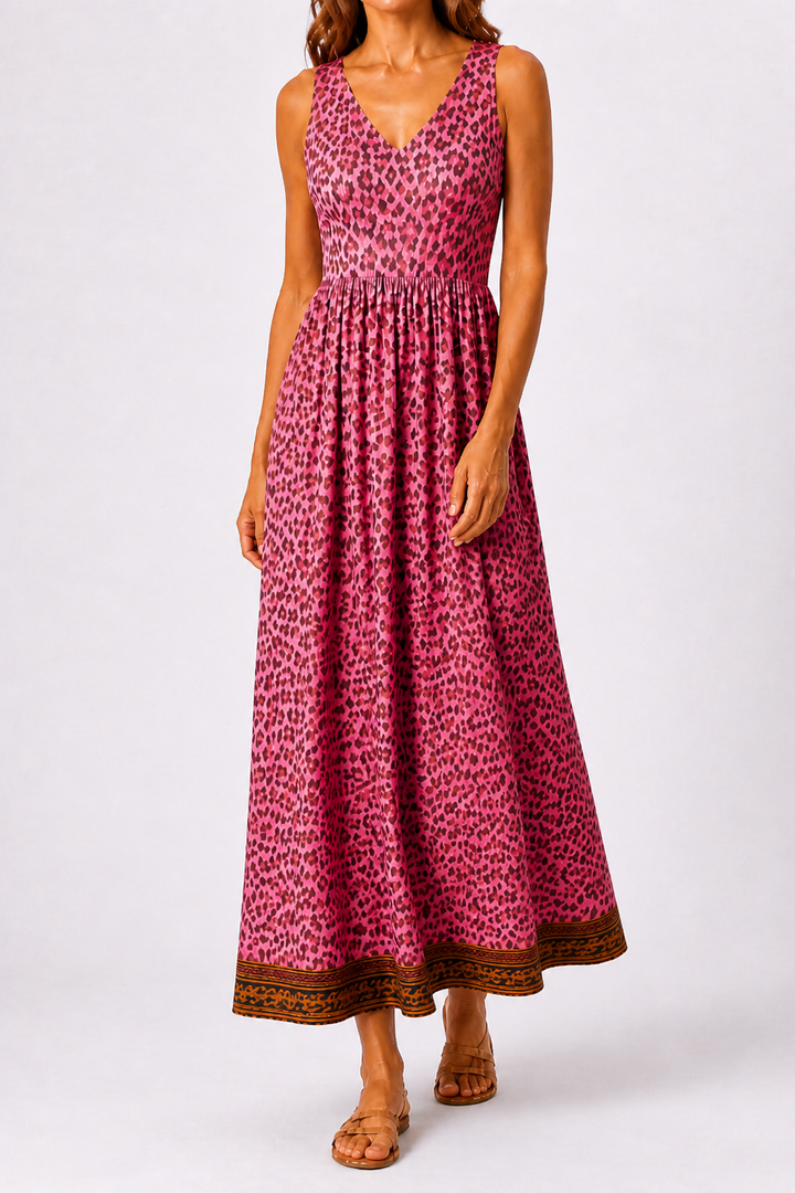 Milena | Midi mekko leopardikuosisena