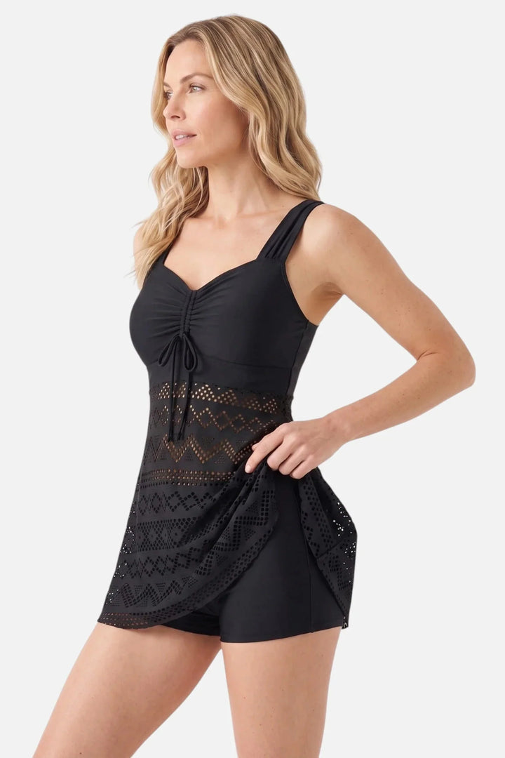 Tankini koristeellisella kuviolla