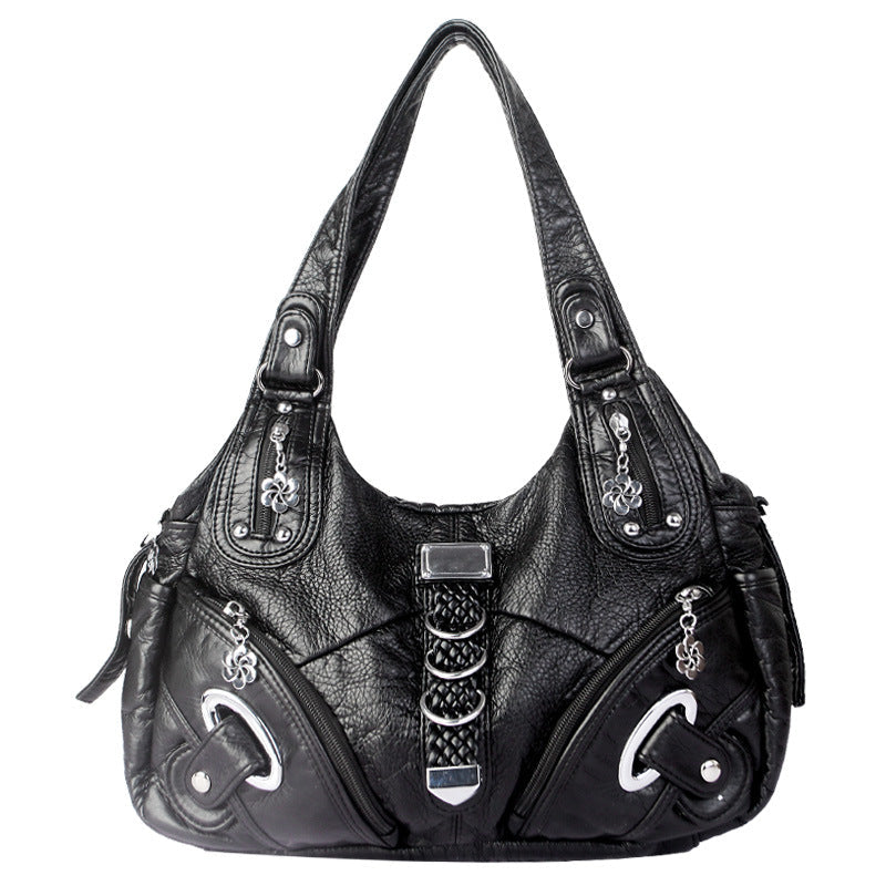 Klassinen sileä crossbody-laukku