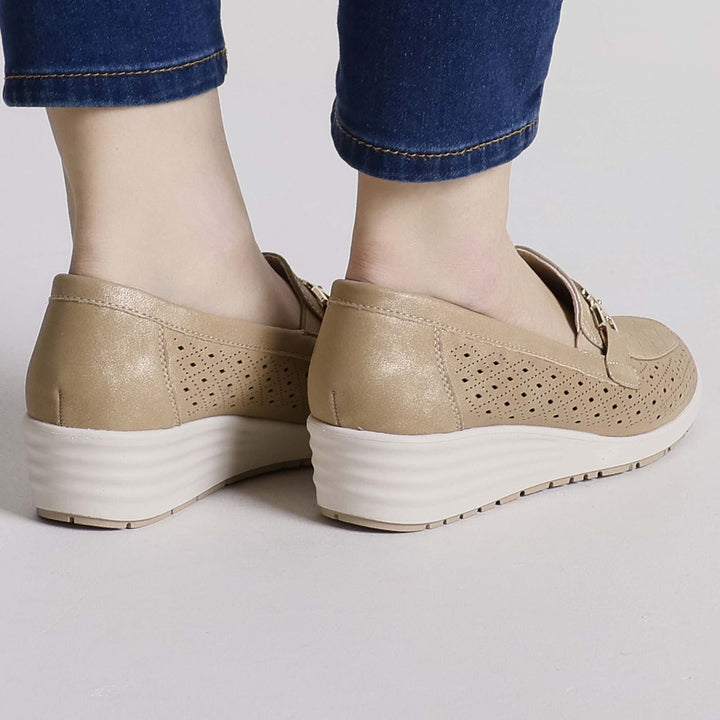 Zara | Korkokenkä mokasiinit