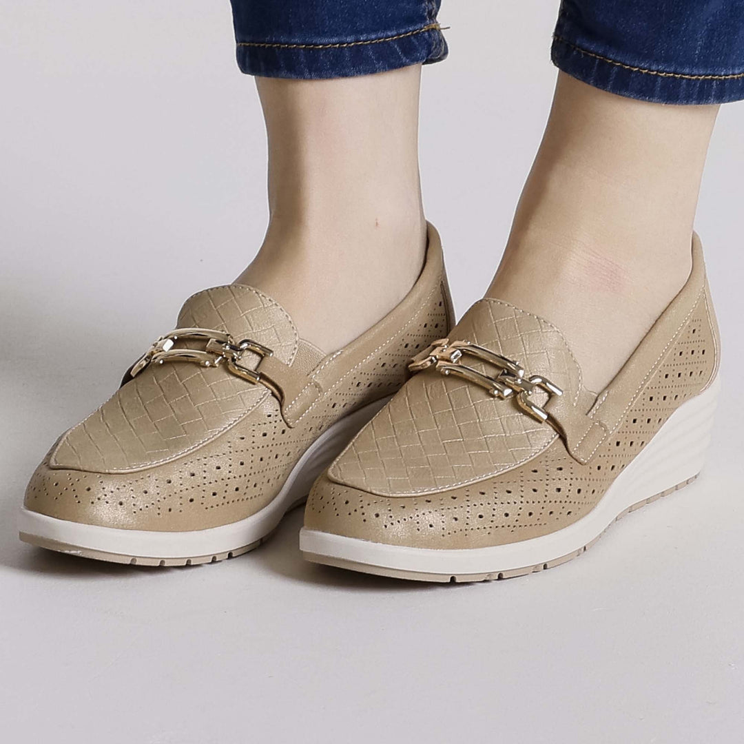 Zara | Korkokenkä mokasiinit